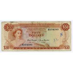 Bahamas 50 Dollars 1968