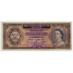 Belize 2 Dollars 1975
