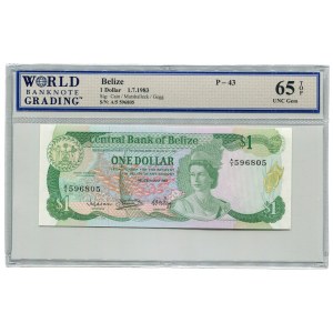 Belize 1 Dollar 1983 WBG 65 TOP