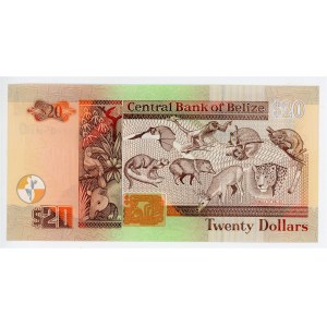 Belize 20 Dollars 2000