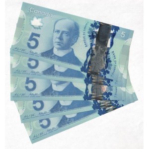 Canada 5 x 5 Dollars 2013