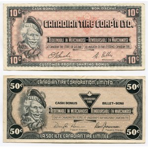 Canada Cash Bonus 10 & 50 Cents 1980 s