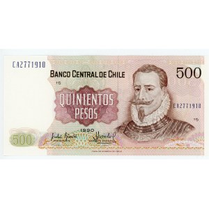 Chile 500 Pesos 1990