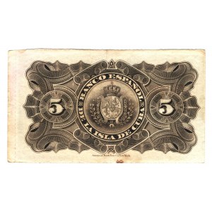 Cuba 5 Pesos 1896