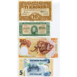 World Lot of 4 Notes 1939 - 2019