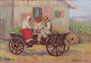 Artur RUTKOWSKI (1895-?), Na wozie, 1932