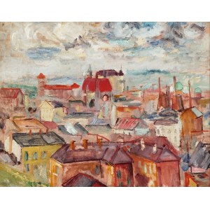 Włodzimierz SAWULAK (1906-1980), Panorama Krakowa, 1935