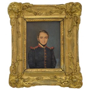 Malarz nieokreślony, XIX w., Portret mężczyzny w mundurze - miniatura