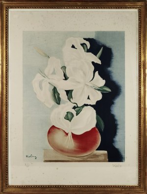 Mojżesz KISLING (1891-1953), Białe lilie w wazonie