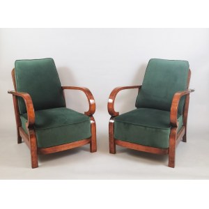 Une paire de fauteuils art déco pour se détendre