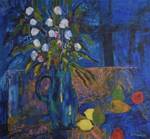 Jan SZANCENBACH (1928-1998), Białe kwiaty, 1997