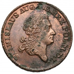 Poniatowski, Trojak 1780 E.B. - mennicza czerwień