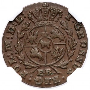 Poniatowski, Grosz 1790 E.B. - korona wyżej - atrakcyjny
