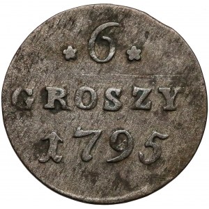 Poniatowski, 6 groszy 1795 - cyfry szeroko