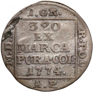 Poniatowski, Grosz srebrny 1774 A.P. - ex. POTOCKI