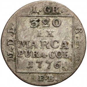 Poniatowski, Grosz srebrny 1776 E.B.