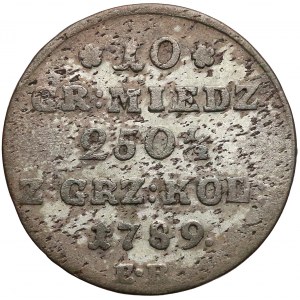 Poniatowski, 10 groszy 1789 E.B.