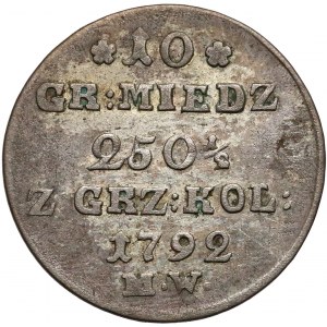 Poniatowski, 10 groszy 1792 M.W.