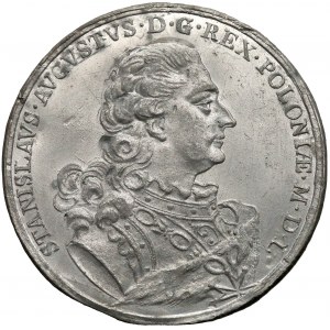 MAJNERT Counterfeit, Poniatowski, Taler 1766 (tin/Zinn)