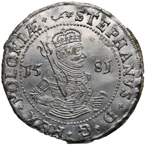 MAJNERT Counterfeit, Batory, Taler 1581 (tin/Zinn)