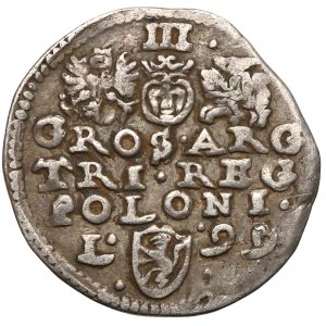 Zygmunt III Waza, Trojak Lublin 1599 - kropki przy herbie