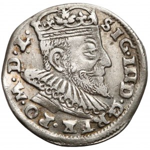Zygmunt III Waza, Trojak Wilno 1593 - litera pod 3 w dacie
