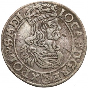 Jan II Kazimierz, Trojak Kraków 1662 - popiersie w obwódce (R5)