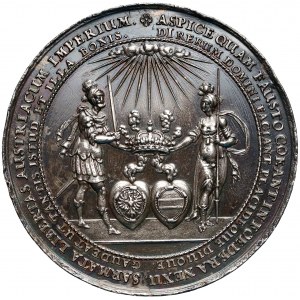 Władysław IV Waza, Medal zaślubinowy (1635) rzadki (Dadler)
