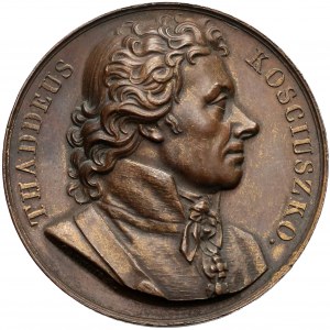 1818r. Medal Tadeusz Kościuszko, seria sławnych mężów świata