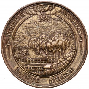 France, Medal Napoleon's tomb - st. Helen island 1841