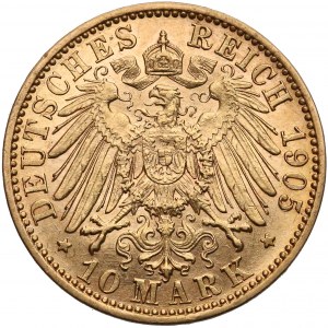 Niemcy, Prusy, 10 marek 1905-A