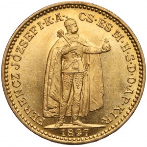 Hungary, Franz Joseph I, 20 Corona 1897