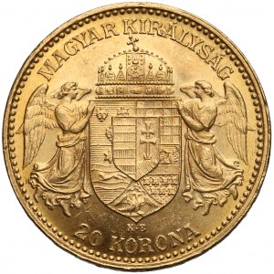 Hungary, Franz Joseph I, 20 Corona 1897