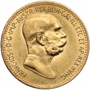 Austria, Franz Jospeh I, 10 corona 1909