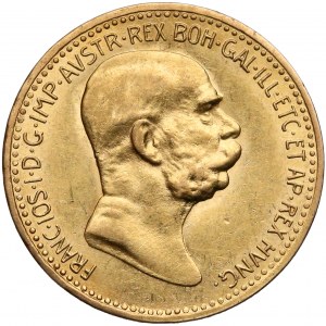 Austria, Franz Jospeh I, 10 corona 1909
