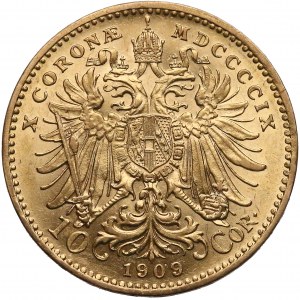 Austria, Franciszek Józef I, 10 koron 1909