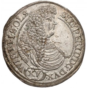 Sylwiusz Fryderyk, 15 krajcarów Oleśnica 1675 - ME