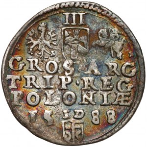 Zygmunt III Waza, Trojak Olkusz 1588 - L