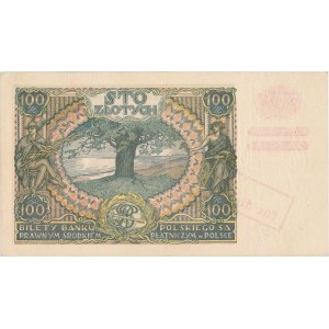 100 złotych 1934 (1940) z nadrukiem - C.G.