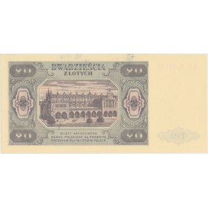 20 złotych 1948 - HM 9802... papier PLASTYFIKOWANY