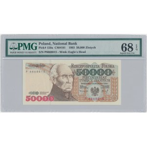 50.000 złotych 1993 - P - PMG 68 EPQ
