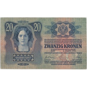Tschechoslowakei, 20 Korun 1919 (1913)