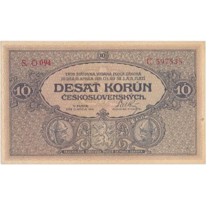 Tschechoslowakei, 10 Korun 1919 - S. O 094
