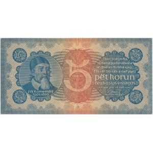 Czechosłowacja, 5 koron 1921 - Serie 4
