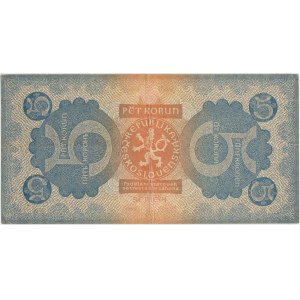 Czechoslovakia, 5 Korun 1921 - Serie 4