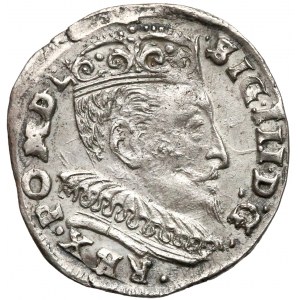 Zygmunt III Waza, Trojak Wilno 1595 - herb Chalecki