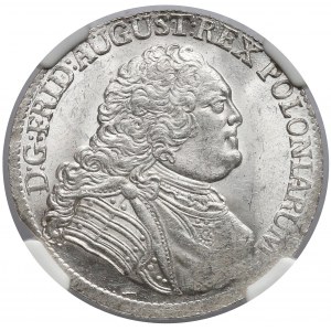 August III Sas, 1/3 talara (półgulden) 1756, Drezno - PIĘKNY