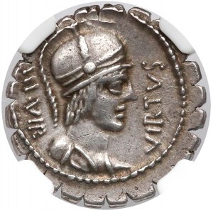 Roman Republic, Mn. Aquillius Mn Denarius serratus (71 BC)