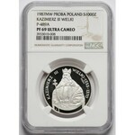 Próba SREBRO 1.000 złotych 1987 Kazimierz Wielki - NGC PF69 UC