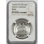 100 złotych 1966 Mieszko i Dąbrówka - NGC MS66